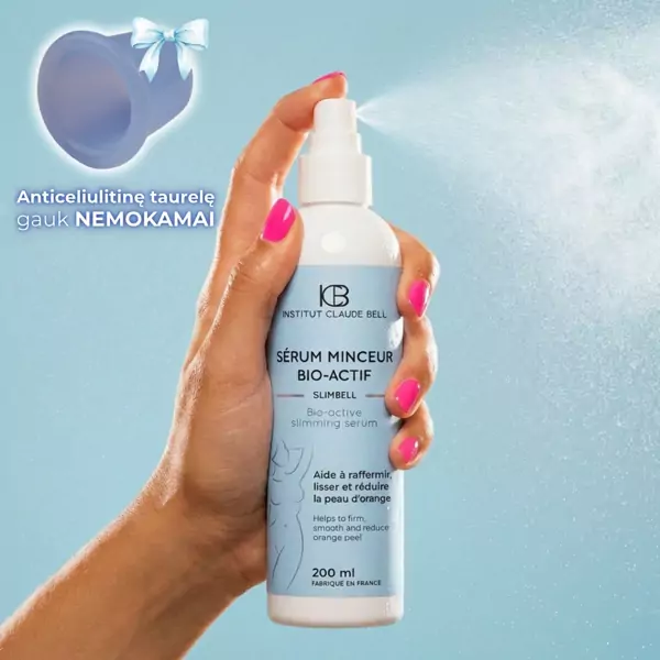 Intensyvaus poveikio SLIMBELL anticeliulitinis serumas + DOVANA (Anticeliulitinė taurelė)